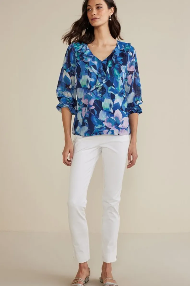 Soft Surroundings Xenia Ruffle Top| Tops