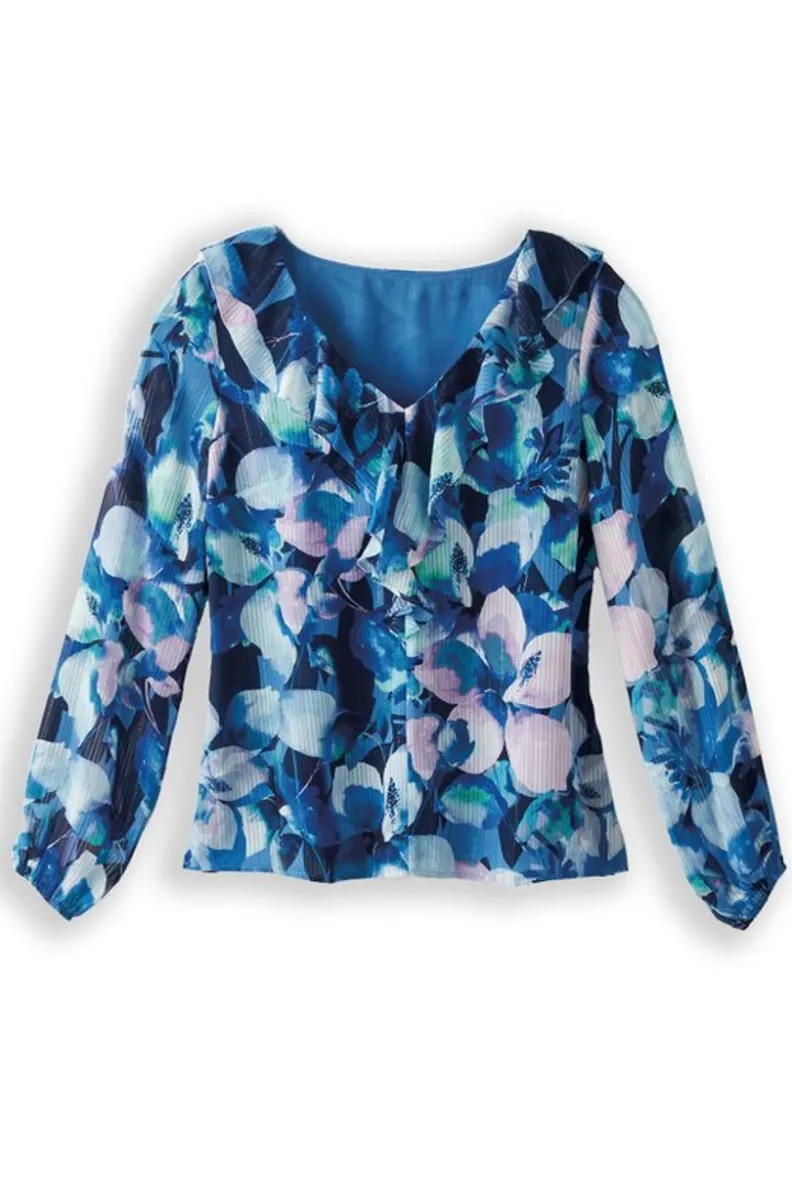 Soft Surroundings Xenia Ruffle Top| Tops