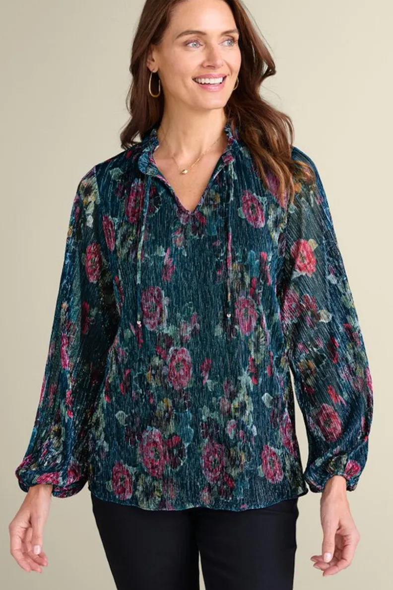 Soft Surroundings Yvonne Shimmer Top| Tops