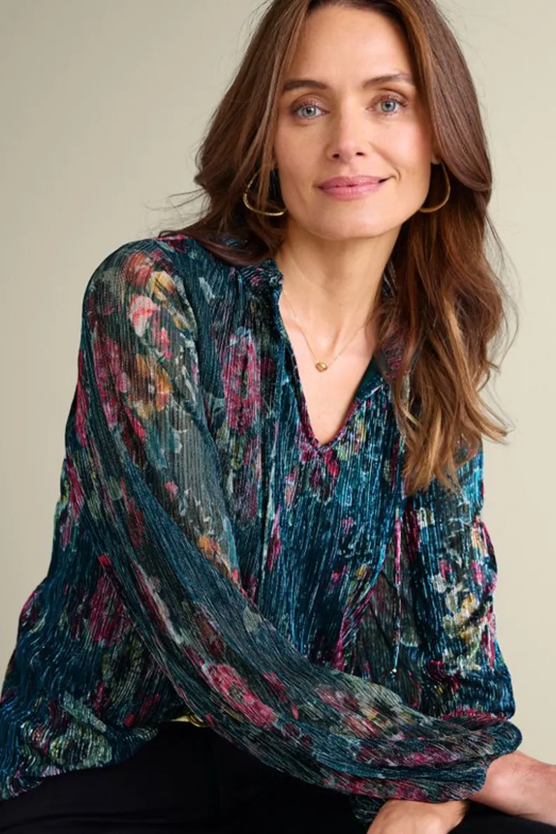 Soft Surroundings Yvonne Shimmer Top| Tops