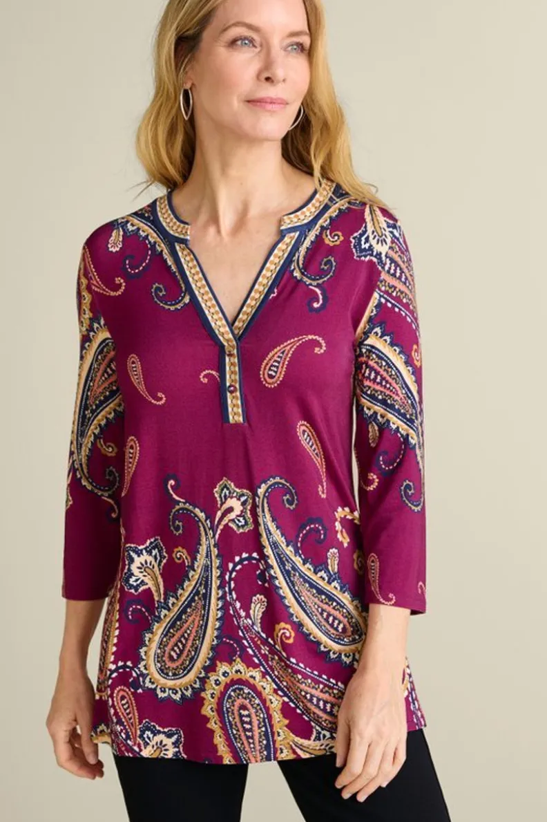 Soft Surroundings Zennia Printed Tunic| Tops